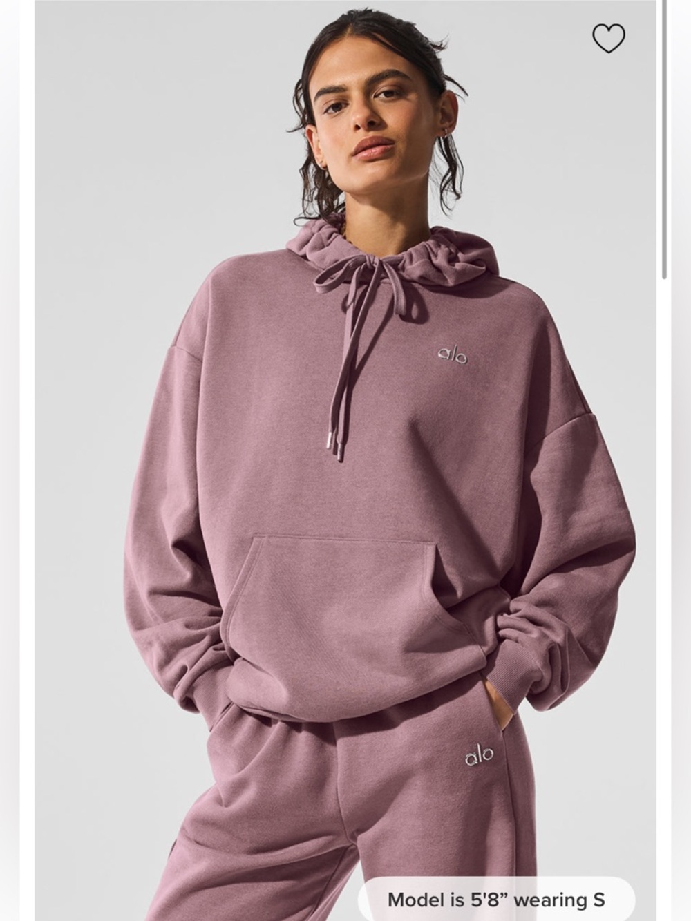 Alo yoga Accolade Hoodie - Smoky Quartz
